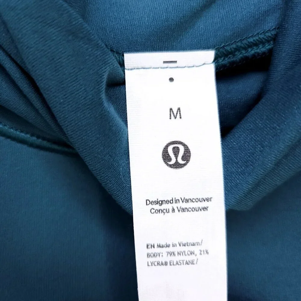 Lululemon Wundermost Ultra-Soft Nulu Turtleneck Bodysuit Green Size Medium Thong - Picture 10 of 15